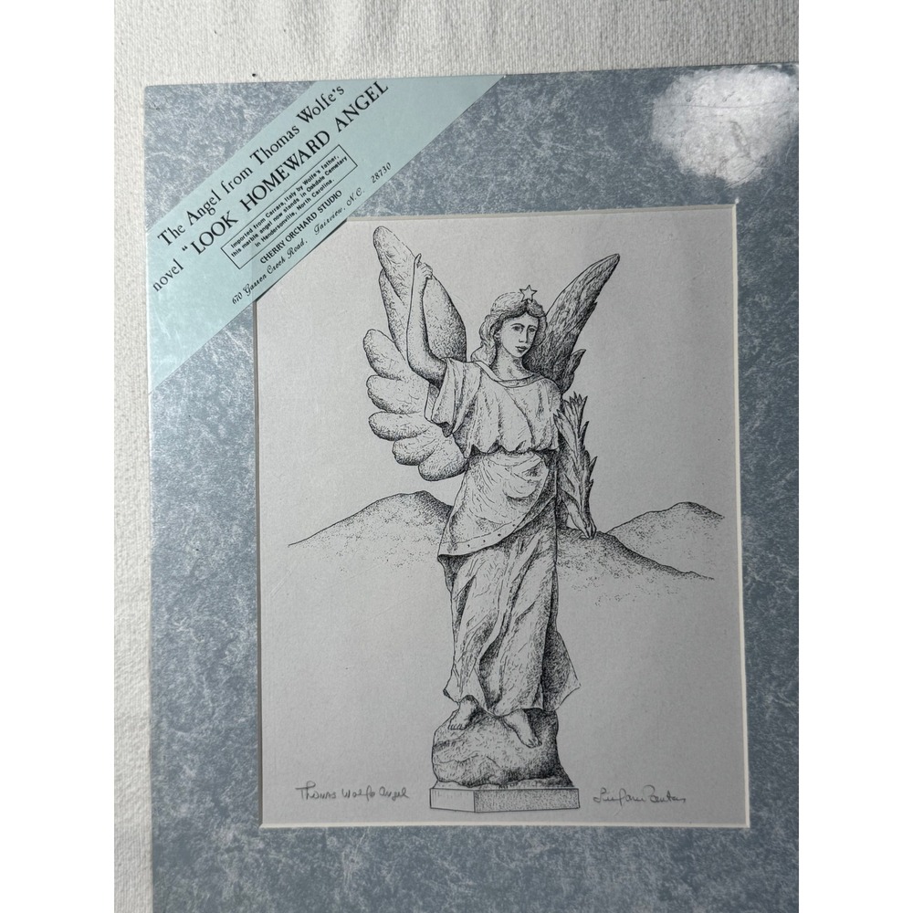 Thomas Wolfe Look Homeward Angel Pen Ink Print Cherry Orchard Studio Lee Pantas